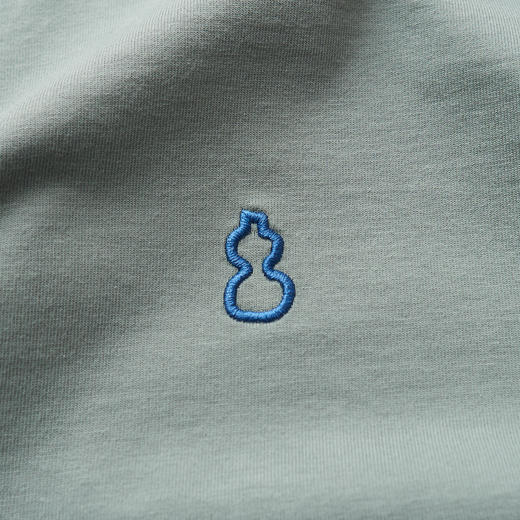 吃茶去chichaqu 全棉圆领刺绣葫芦长袖T恤 商品图4