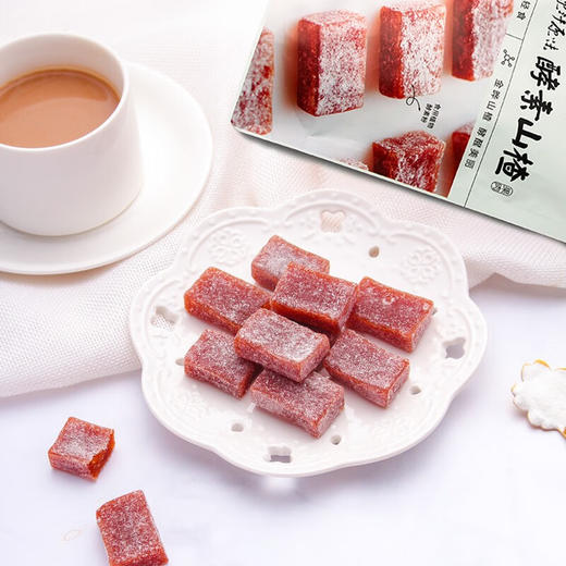 金晔酵素山楂软块果肉零食蜜饯果脯山楂糕开袋即食108g/袋 108g酵素山楂条 商品图1