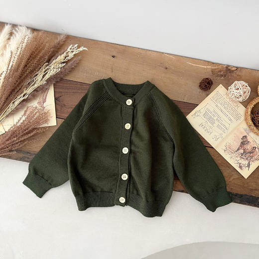 【百搭设计风格，提供温暖的护理！】新生儿开衫毛衣春秋宝宝针织衫男女儿童百搭洋气薄款外套婴儿衣服 商品图7