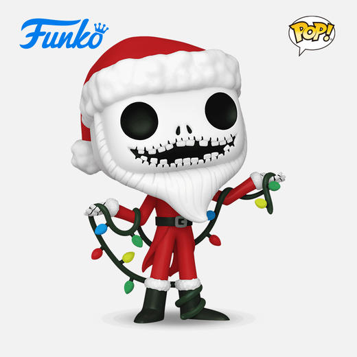 Funko POP Disney Santa Jack 迪士尼圣诞夜惊魂30周年 圣诞骷髅杰克公仔手办 72386 商品图0