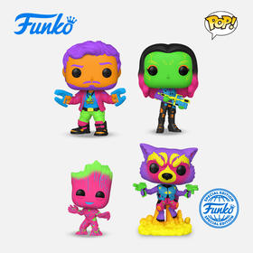 Funko POP电影银河护卫队2荧光款螳螂女格鲁特火箭浣熊星爵礼盒套装手办 69111