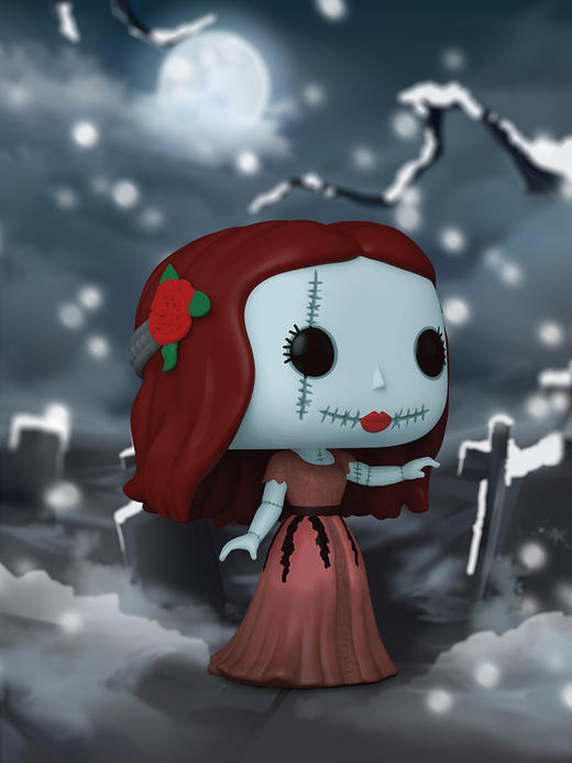 Funko POP Disney Formal Sally 迪士尼圣诞夜惊魂30周年POP公仔 正装莎莉 手办 72385 商品图2