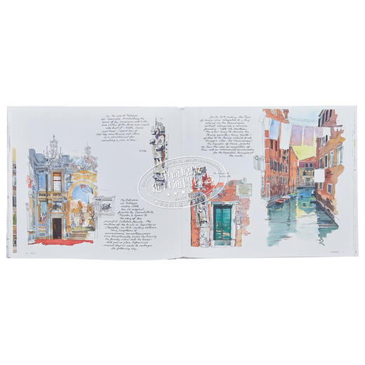 预售 【中商原版】Venice Sketchbook 进口艺术 威尼斯写生本 商品图6