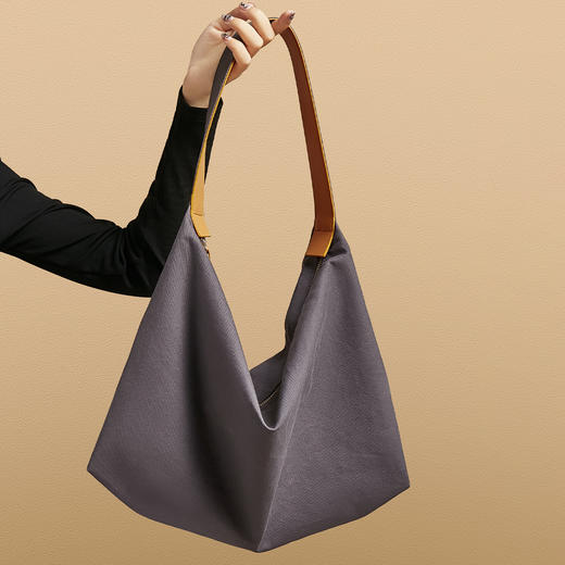 Safiya/索菲娅2023新款大容量托特包百搭女士单肩斜挎女包SF9151095Y 商品图1