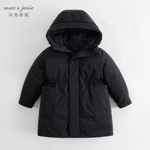 【三防】马克珍妮冬装新款 女童休闲连帽长款羽绒服 231739 商品图2