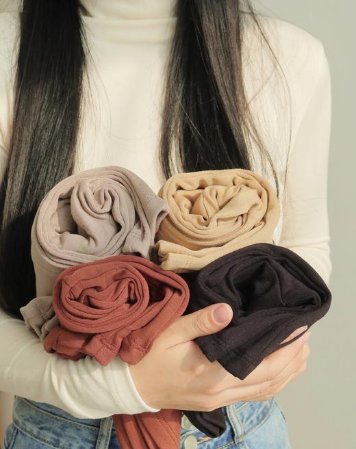 【超值3件装】IOH牛奶丝绒打底衫 半高领 秋冬叠穿神器 修身显瘦亲肤 商品图0