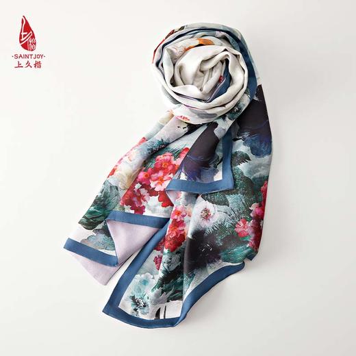 SAINTJOY/上久楷真丝披肩 女式真丝披肩  花信年华 PJS21001-1 商品图1