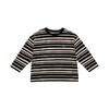 【灰黑条纹，百搭界的万金油！】儿童T恤2023童酷秋款韩版时尚宝宝假两件上衣洋气条纹男童长袖潮 商品缩略图4