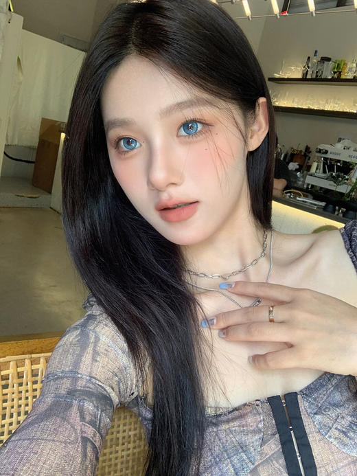 【中直径】NEWSCOKO-蓝气泡-14.2mm【年抛 0-1000度 含有525/575度】 商品图5