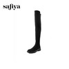 Safiya/索菲娅2023经典秋冬百搭圆头低跟弹力时装瘦瘦长靴 SF34117032/SF34119032 商品缩略图5