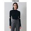 VIMAGE纬漫纪冬季新款洋气修身设计感款针织衫上衣V2013621 商品缩略图4