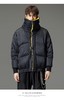 PINLI品立秋冬新品大翻领撞色羽绒服男士宽松休闲短款外套潮B233108055 商品缩略图0