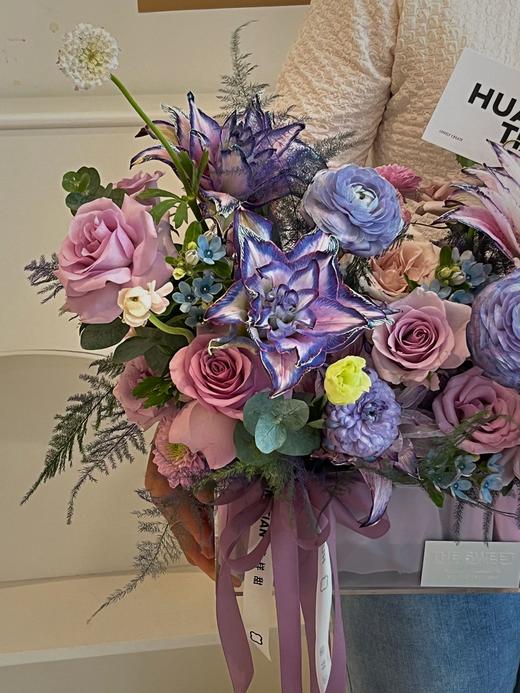 缤纷梦幻紫· 花篮 商品图2