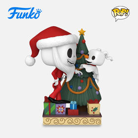 Funko POP Deluxe Jack&Zero 迪士尼圣诞夜惊魂30周年骷髅杰克零零与树手办 72382