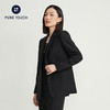 pure touch女士西服羊毛上衣时尚休闲黑色西装通勤百搭外套 商品缩略图3