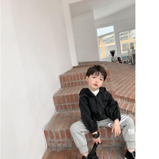 【连帽的设计，优质的材料！】男童帅气潮装童装春秋2023新款儿童外套洋气宝宝夹克连帽韩版lm 商品图3