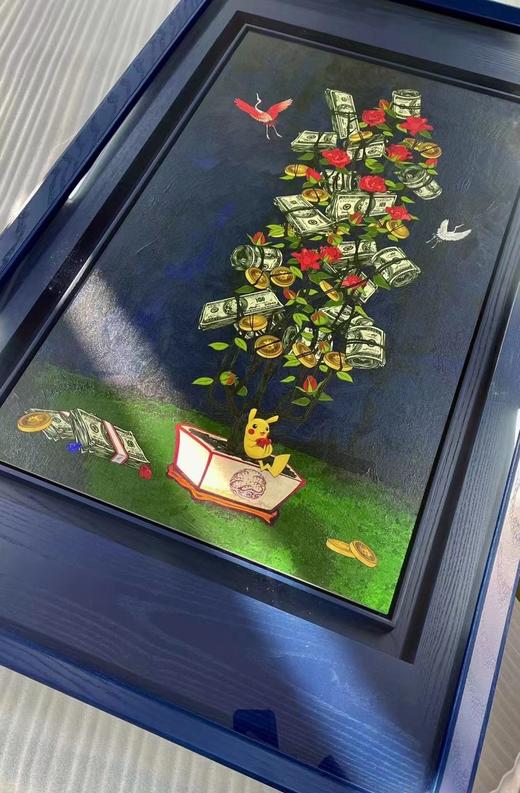 kenny_z版画《常玉有钱花》10版-蓝色皮卡丘 商品图1