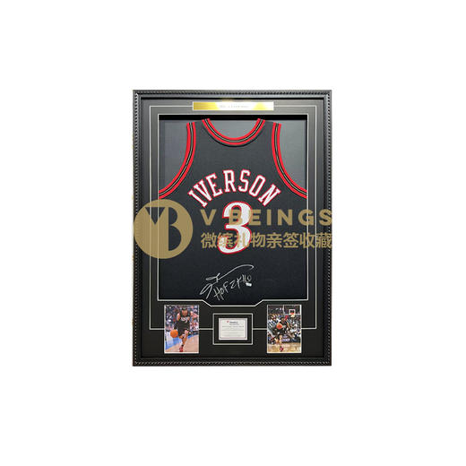 收藏系列 艾弗森 76人队3号黑色加签 亲笔签名球衣 商品图0