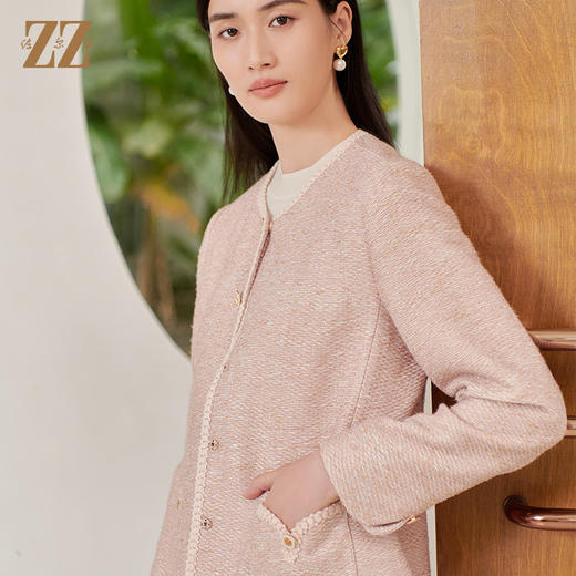佐尔美秋季新款 优雅小香风上衣外套女E33SO16 商品图2