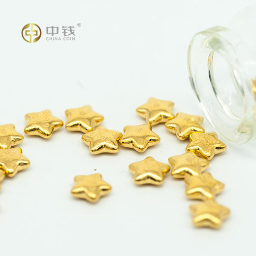 黄金 1克金豆豆  1克金瓜子 1克金心 1克金五角星  Au9999  送礼 攒金 收藏 商品图10