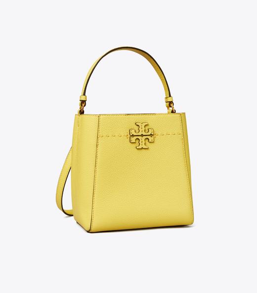 折上折！Tory Burch TB 小号 MCGRAW 桶包 🍋黄色特价 商品图0