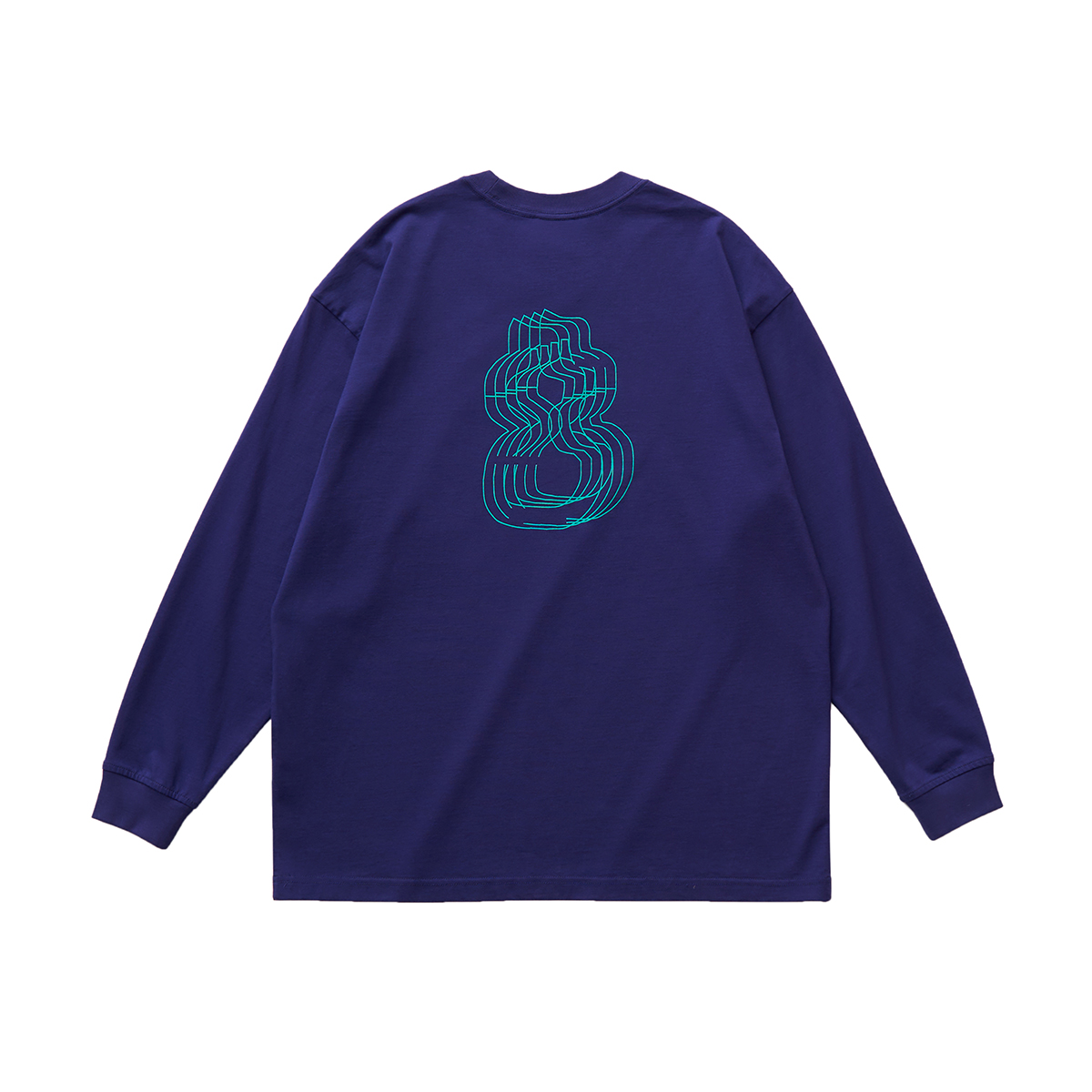 吃茶去chichaqu 后背印花葫芦图形 长袖T恤