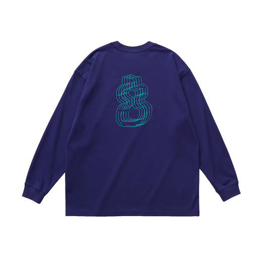 吃茶去chichaqu 后背印花葫芦图形 长袖T恤 商品图0