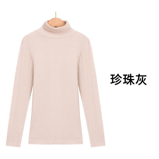 TG-TG03S265秋冬新款美亚碧桑蚕丝保暖打底衫 基础高弹紧身真丝长袖上衣 商品图5