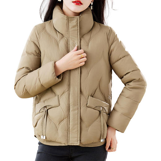 冬季新款，时尚气质保暖羽绒服女装加绒短款休闲羽绒服QYM-KED-Q3838-Y 商品图4
