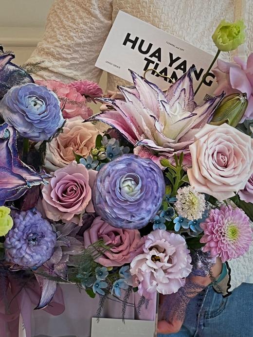 缤纷梦幻紫· 花篮 商品图3