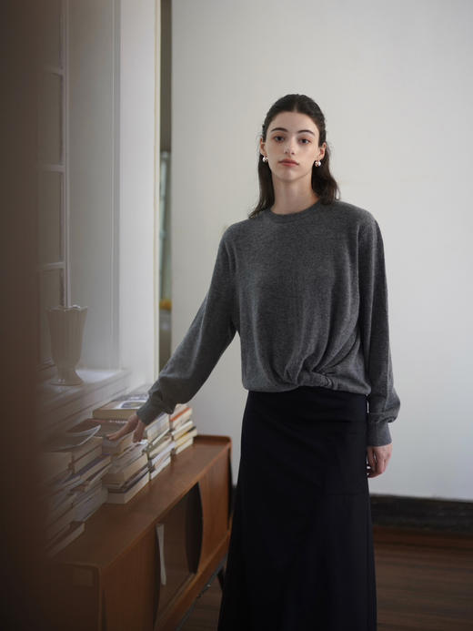 my dark blue striped skirt 商品图1