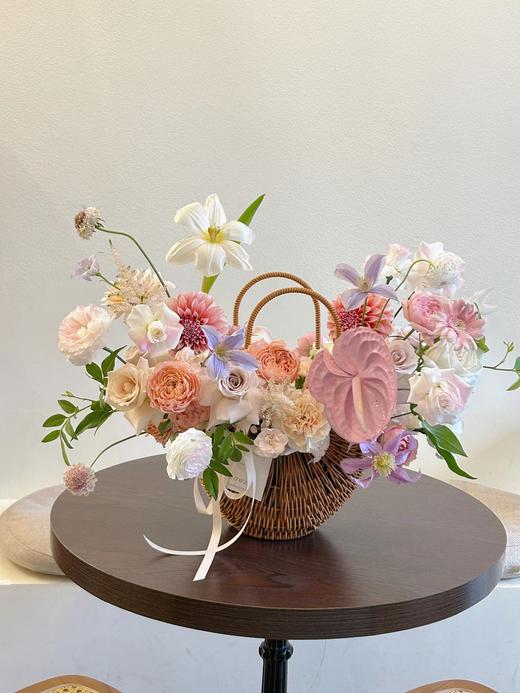 【新款】藤编半月花篮（直径20径深12高度30） 商品图4