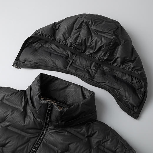 【新款DTH】大依优型大码连帽羽绒服白鸭绒可拆卸帽保暖加厚加肥加大上衣男士外套胖子 商品图2