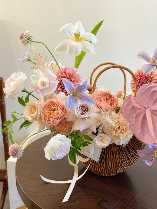 【新款】藤编半月花篮（直径20径深12高度30） 商品图8