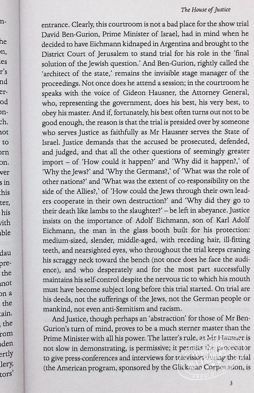 【中商原版】艾希曼在耶路撒冷 英文原版 PMC Eichmann in Jerusalem  A Report on the Banality of Evil Hannah Arendt 商品图6