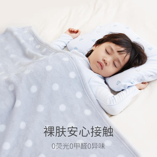 柔软亲肤法兰绒毯子-小圆点 商品图3