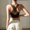 跃牌【瑜见伽人系列】一体式固定罩杯运动内衣速干健身普拉提文胸排扣瑜伽背心 YX1126 商品缩略图4