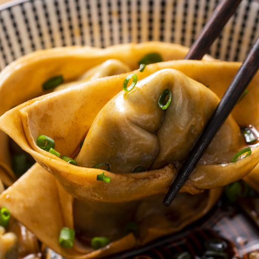 黑皮菜肉大馄饨 全麦黑猪肉荠菜元宝馄饨255g/袋 A-1275  一条狗（效期26年7-8月） 商品图3