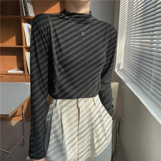 【超值3件装】IOH牛奶丝绒打底衫 半高领 秋冬叠穿神器 修身显瘦亲肤 商品图1