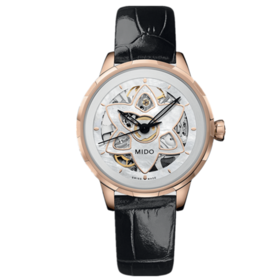 美度 MIDO 花淅系列绽放款长动能女士腕表-暖阳金 M043.236.36.101.00