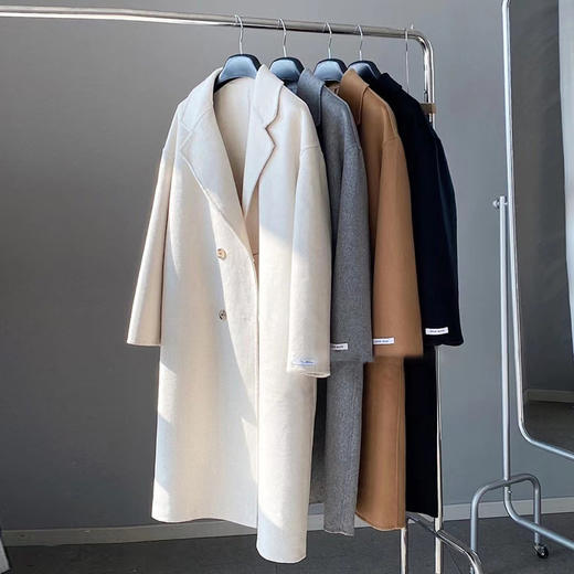 100%羊毛大衣 | 气质双排扣外套，高档品质，多色可选 商品图3
