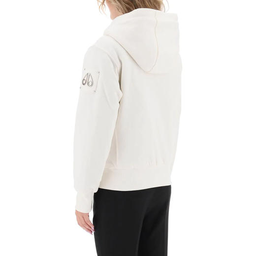 MOOSE KNUCKLES 女士金属驼鹿指节徽标连帽外套 米色 M33LS636 1103 商品图3