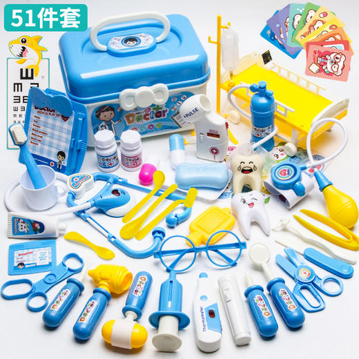 工厂儿童医生玩具套装女孩仿真护士听诊器打针过家家医疗工具箱 商品图14