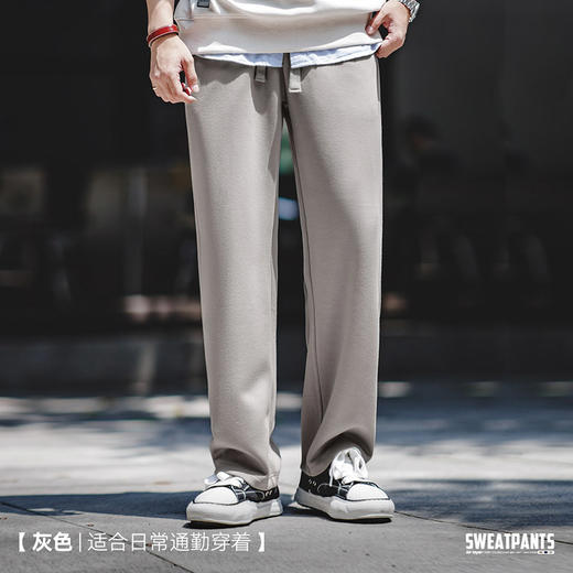 马登工装 美式休闲空气层卫裤cityboy宽松垂感抗皱弹力直筒裤男秋 商品图5