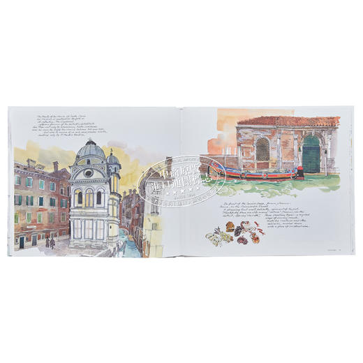 预售 【中商原版】Venice Sketchbook 进口艺术 威尼斯写生本 商品图5