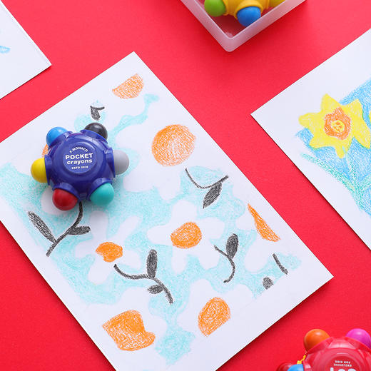 花芽口袋蜡笔套装 赠送一本涂色本 商品图1