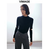 VIMAGE纬漫纪冬季新款洋气修身设计感款针织衫上衣V2013621 商品缩略图2