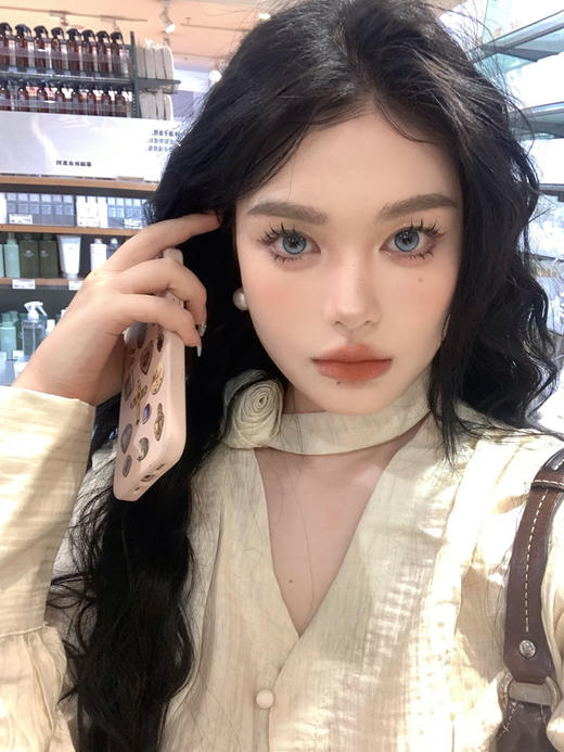 【中直径】NEWSCOKO-蓝气泡-14.2mm【年抛 0-1000度 含有525/575度】 商品图1