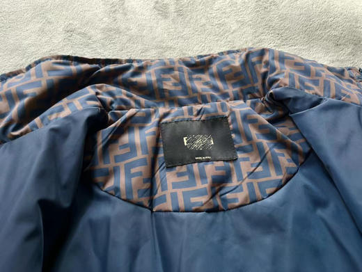 FD 男士 黑徽标印花梭织拼接 休闲棉夹克外套 Z-11088 商品图13