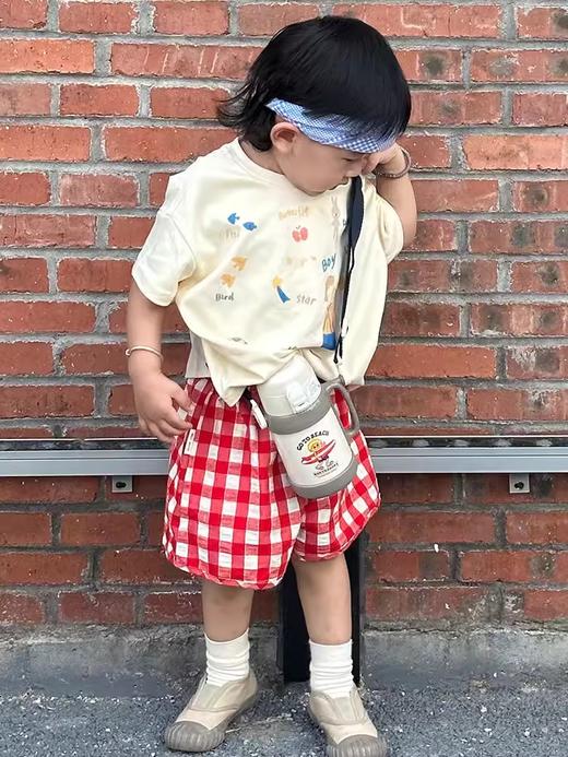 haleiwa儿童保温杯宝宝吸管水杯幼儿园便携杯子 商品图4